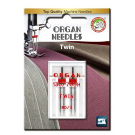 Igły domowe Organ 130/705H  Twin 80/3,0mm